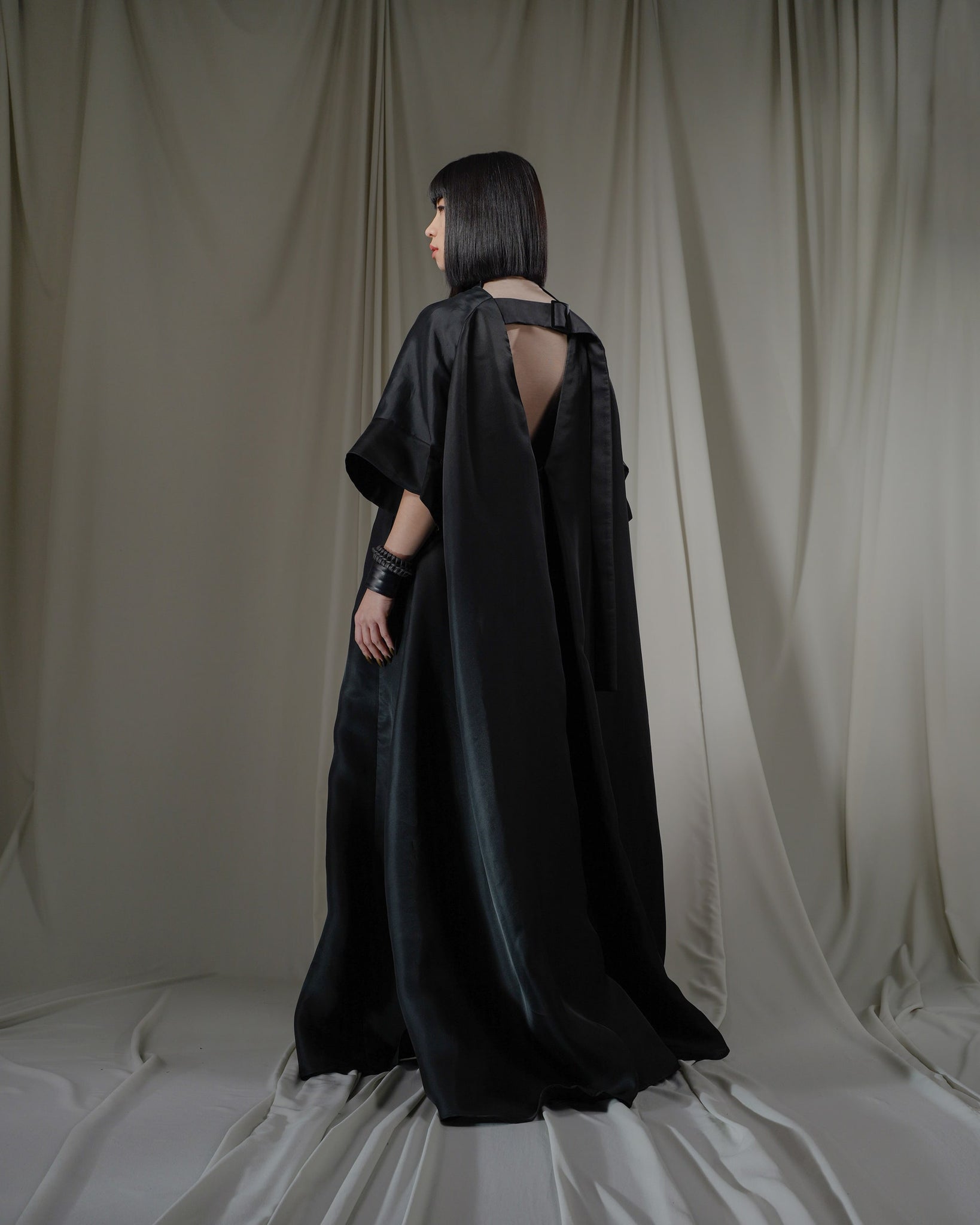 ROSEN Cerulla Gown in Silk Organza Sz 1