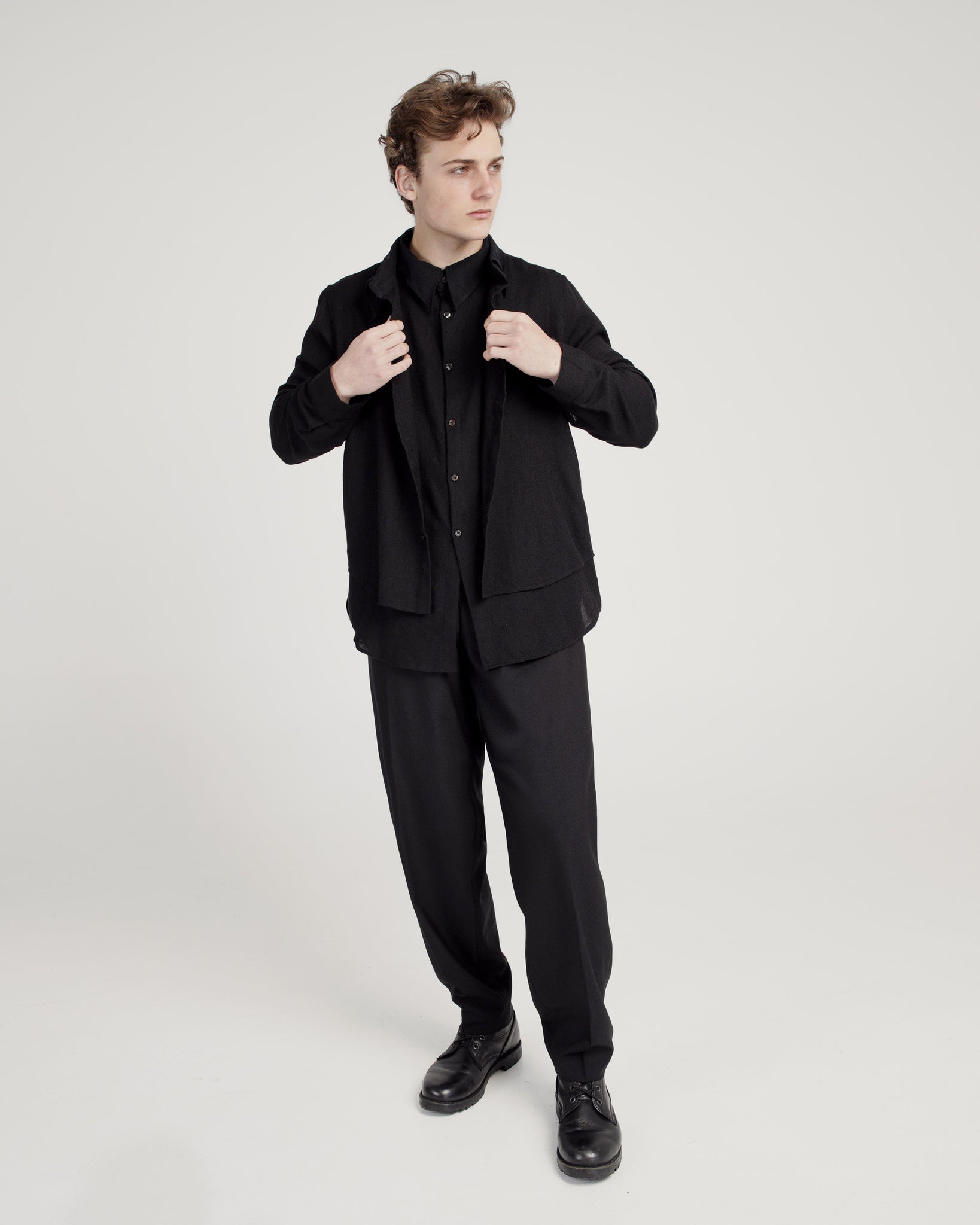 ROSEN Medici Suit Trousers in Wool Gabardine Sz 1