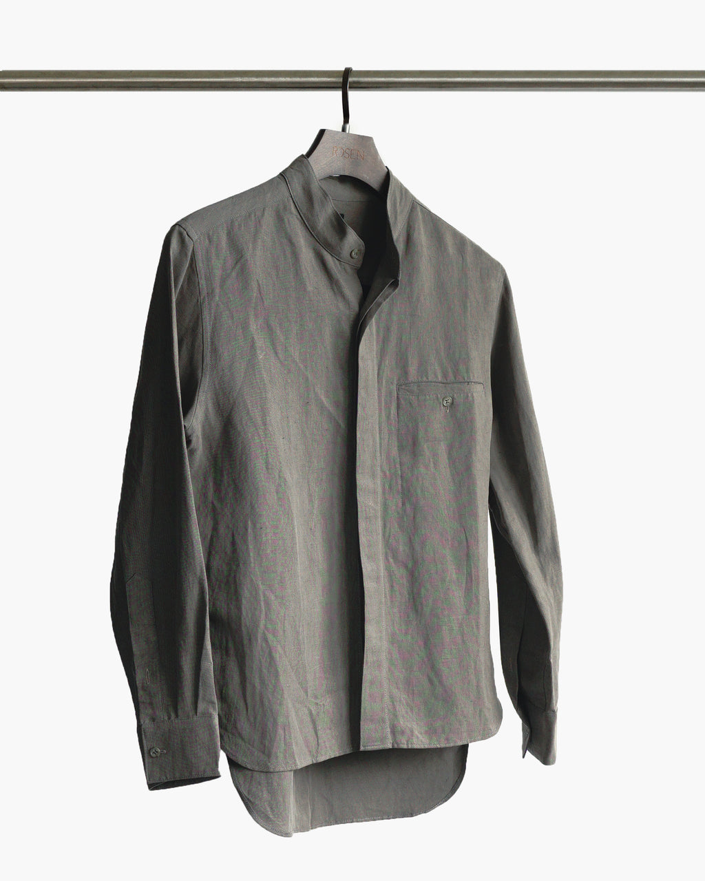 ROSEN Bentham Shirt in Silk Linen Sz 1