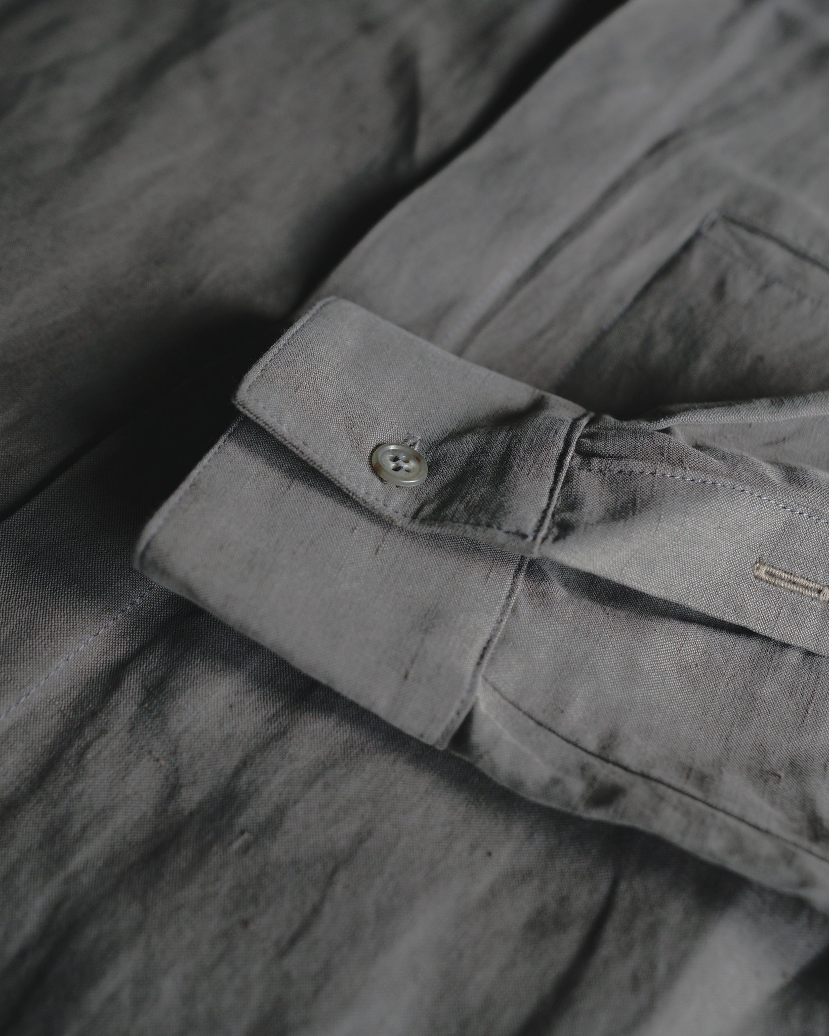 ROSEN Bentham Shirt in Silk Linen Sz 1