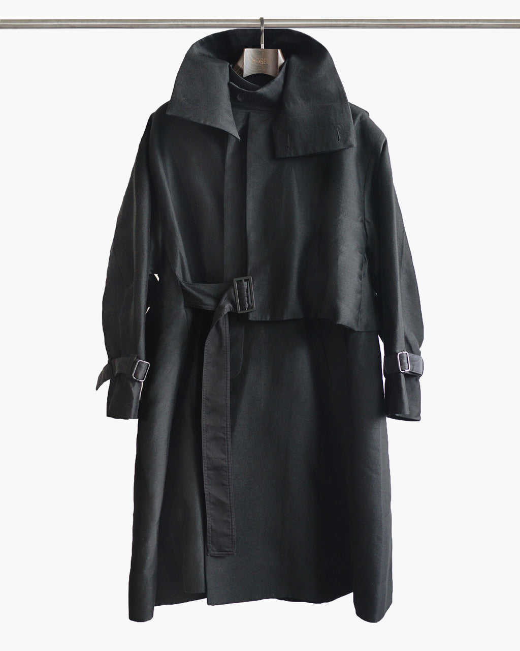 ROSEN Earhart Parachute II Coat in Obsidian Silk Wool Sz 1-2