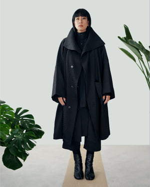 ROSEN Euclid Coat in Micro Pleats Sz 5-6
