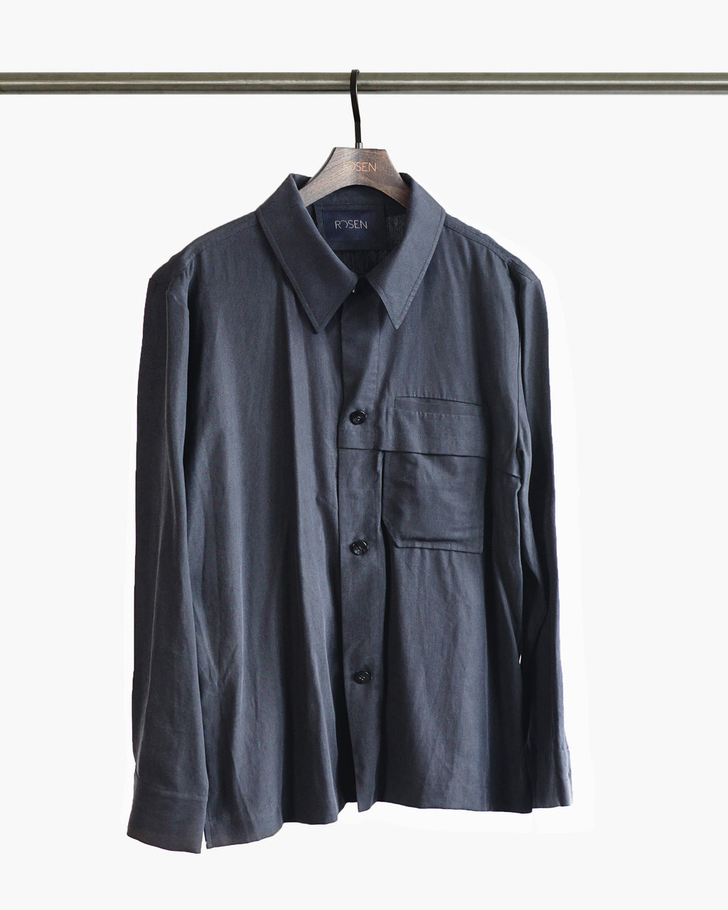 ROSEN Khando Overshirt in Tencel Linen Sz 4-5