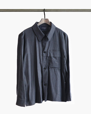ROSEN Khando Overshirt in Tencel Linen Sz 4-5