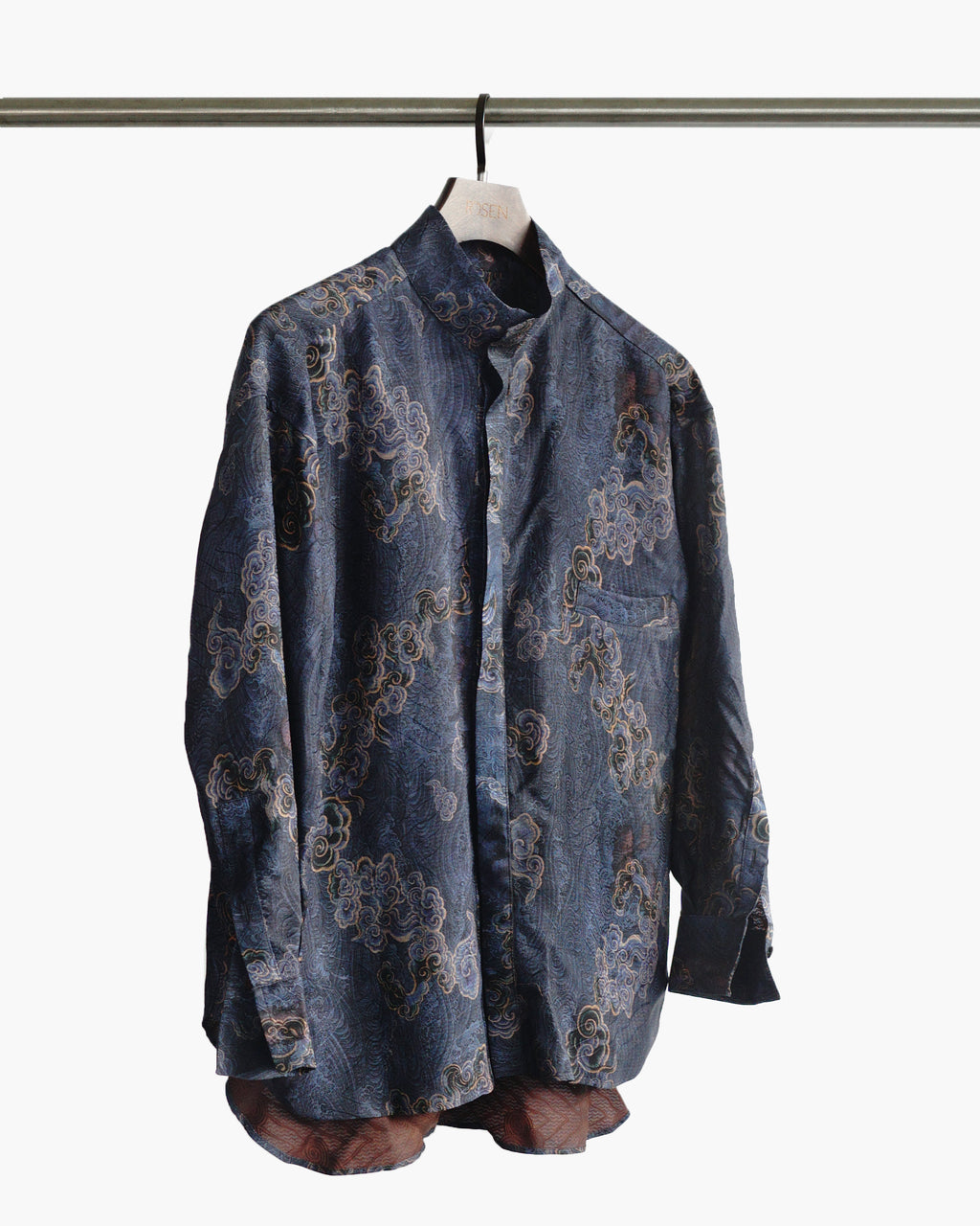 ROSEN Kitano Shirt in Xiangyun Silk Sz 1