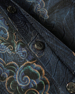 ROSEN Kitano Shirt in Xiangyun Silk Sz 1