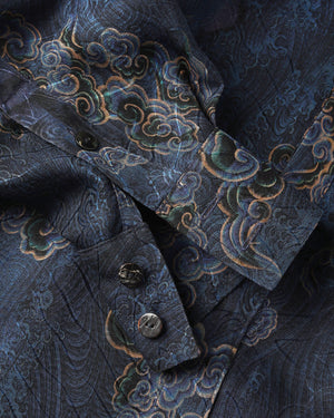 ROSEN Kitano Shirt in Xiangyun Silk Sz 1