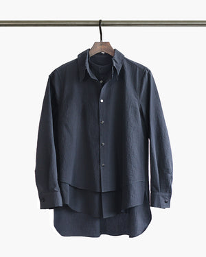 ROSEN Oliver Shirt in Seersucker Cotton Sz 1