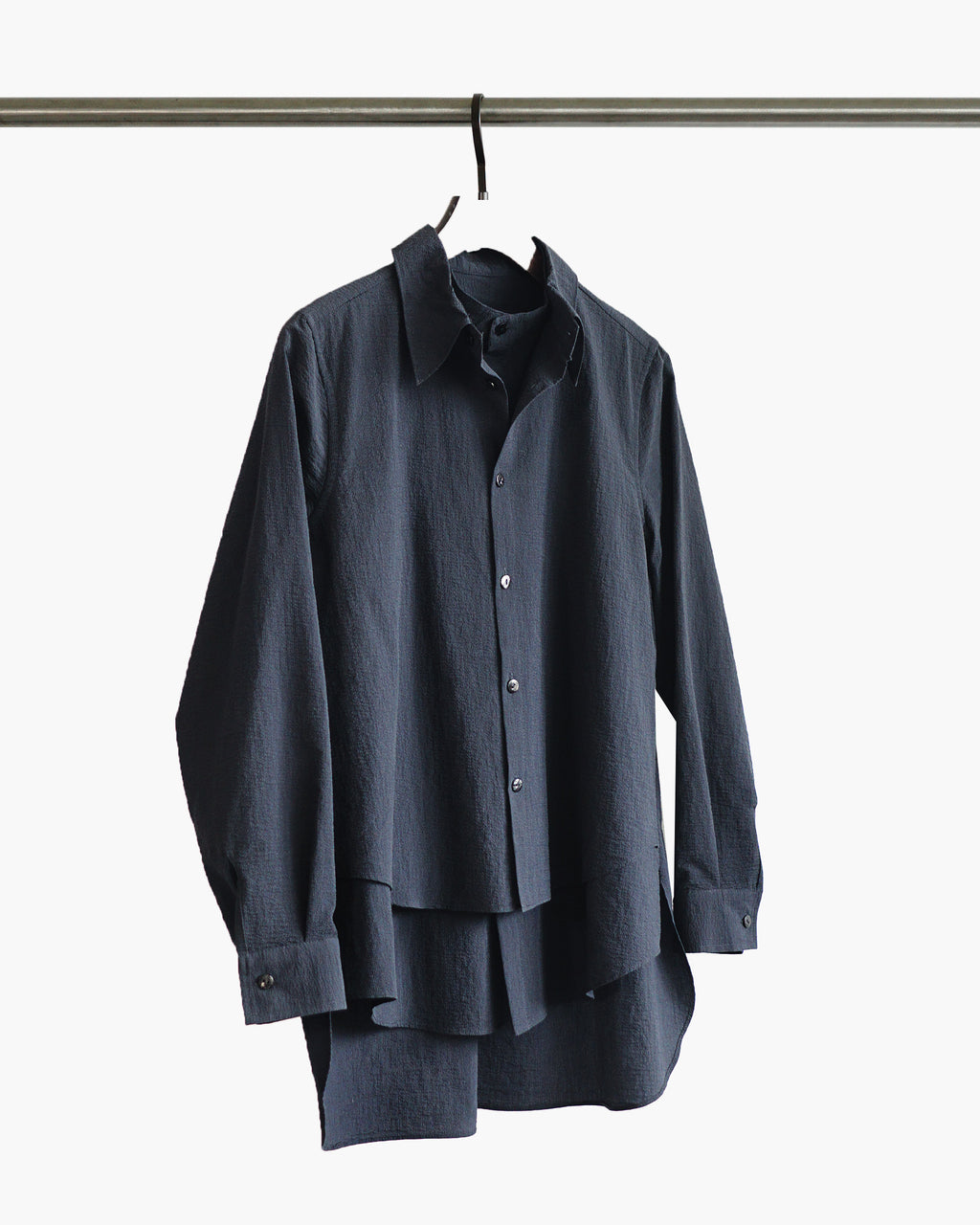 ROSEN Oliver Shirt in Seersucker Cotton Sz 1