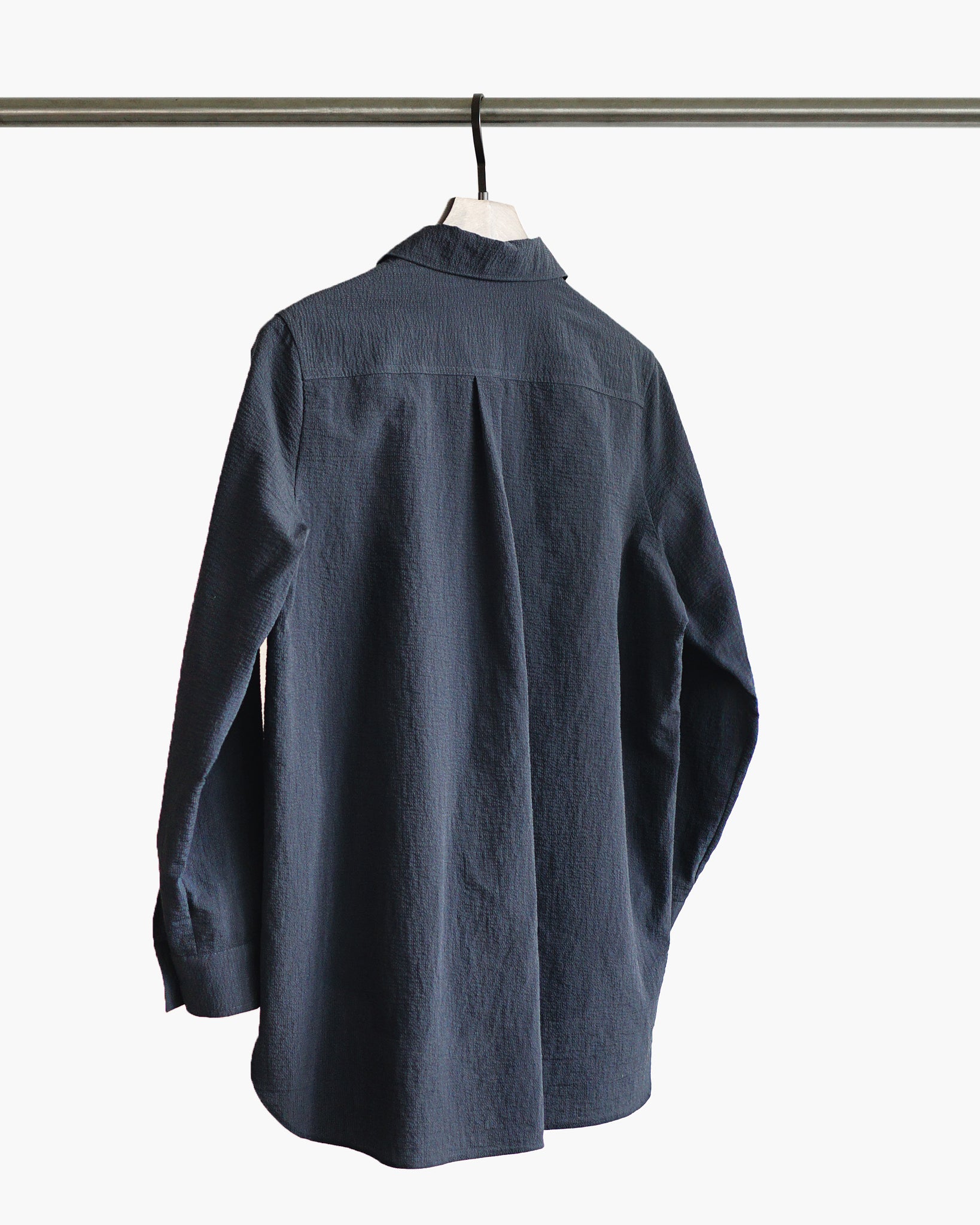 ROSEN Oliver Shirt in Seersucker Cotton Sz 1