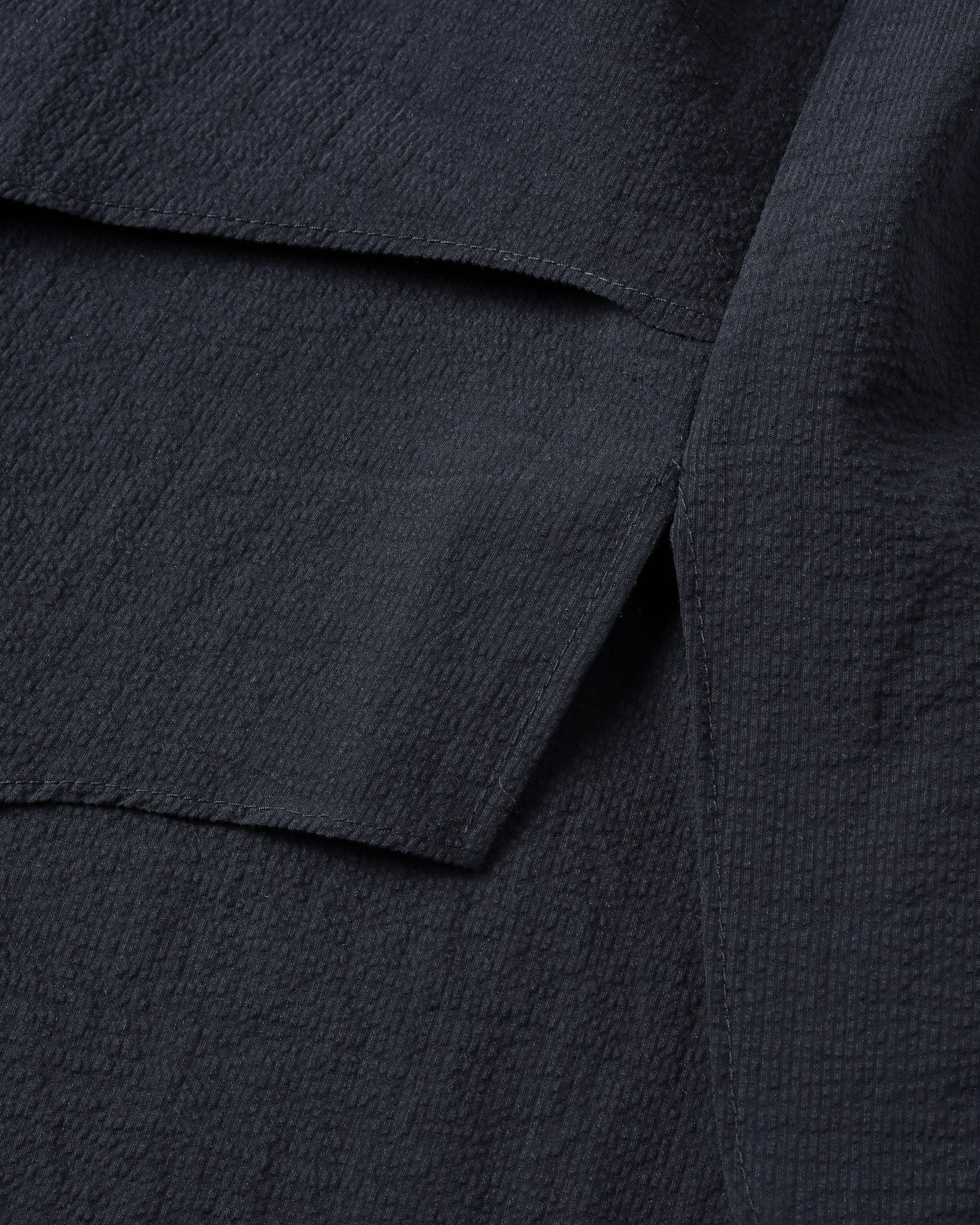 ROSEN Oliver Shirt in Seersucker Cotton Sz 1