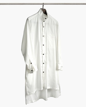 ROSEN Planck Tunic Shirt in Sandwashed Cotton-Tencel Sz 1-2