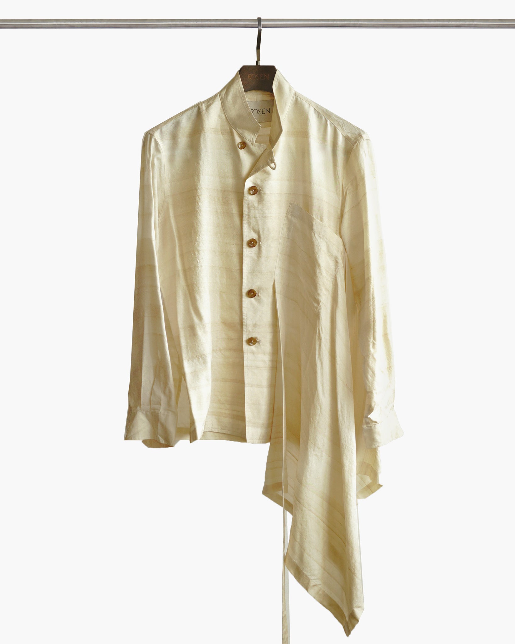 ROSEN Plato Shirt in Tussah Silk Sz 2
