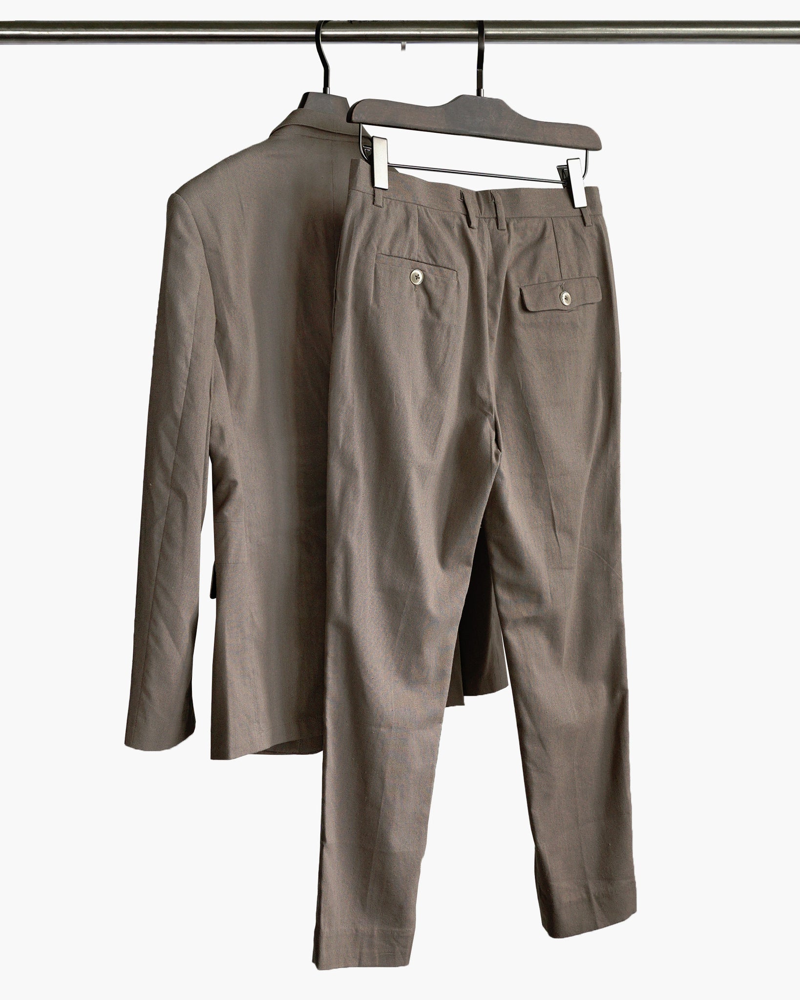 ROSEN-S Daily Suit in Brown Linen Sz 2