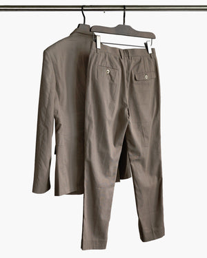 ROSEN-S Daily Suit in Brown Linen Sz 2