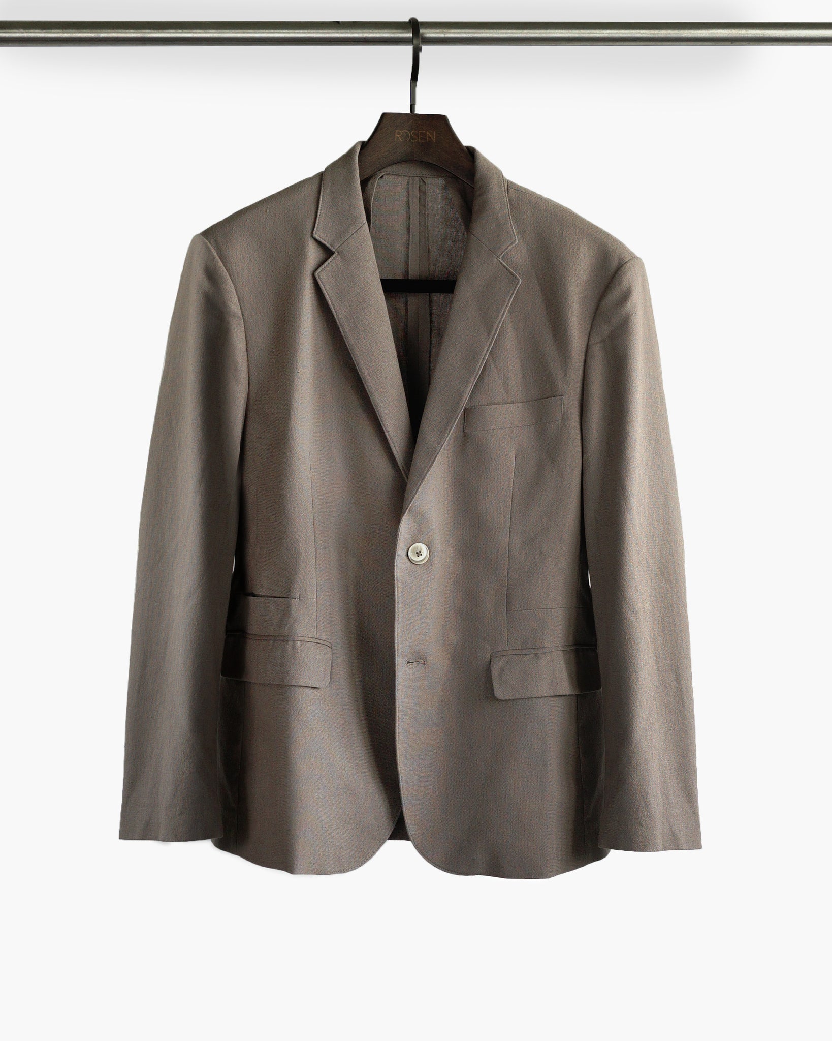 ROSEN-S Daily Suit in Brown Linen Sz 2