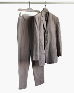 ROSEN-S Daily Suit in Taupe Linen Sz 2-3