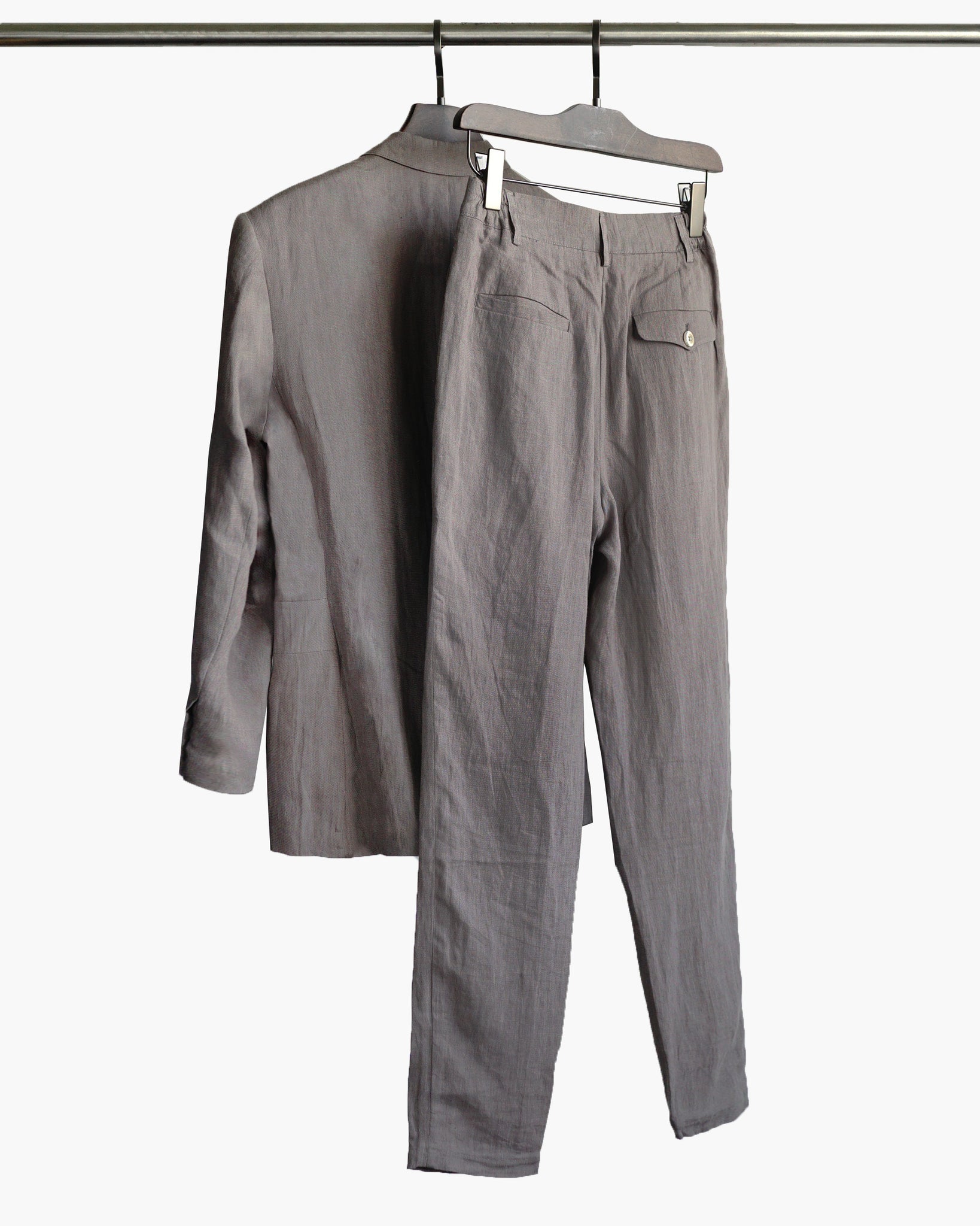 ROSEN-S Daily Suit in Taupe Linen Sz 2-3