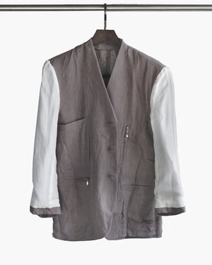 ROSEN-S Daily Suit in Taupe Linen Sz 2-3
