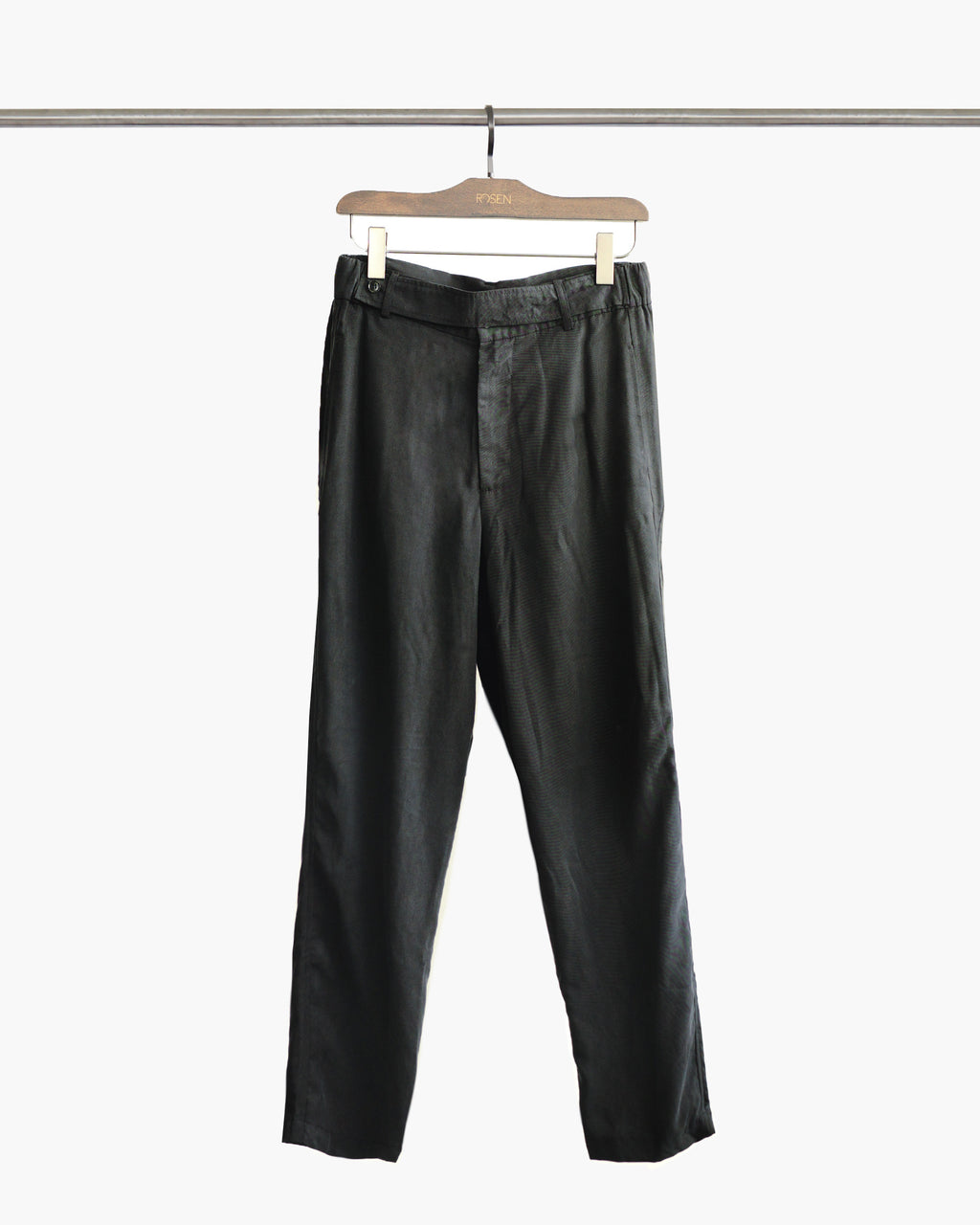 ROSEN-S Weekend Trousers in Sandwashed Silk Tencel Sz 3