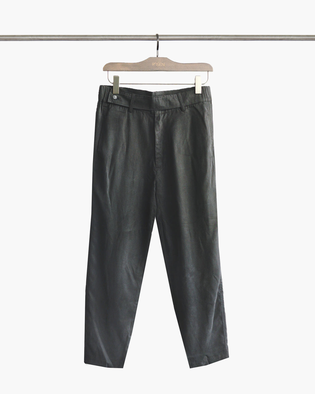ROSEN-S Weekend Trousers in Sandwashed Silk Tencel Sz 2-3