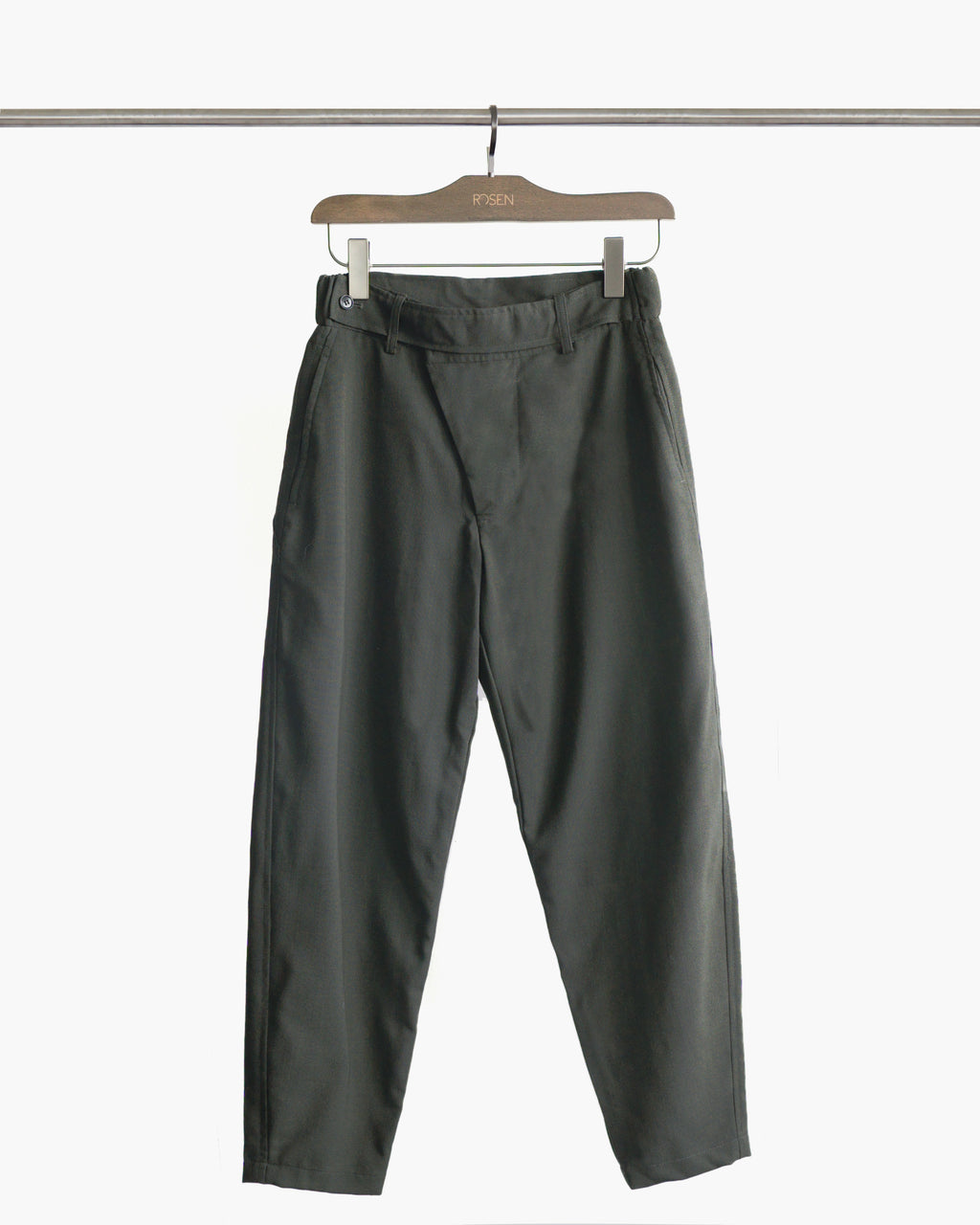 ROSEN-S Weekend Trousers in Olive Wool Sz 1