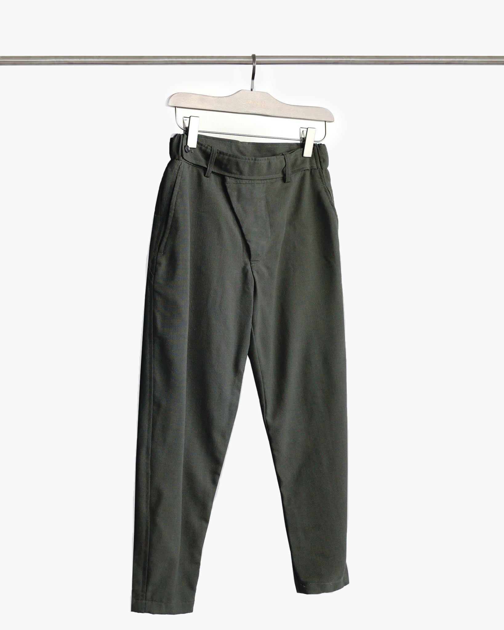 ROSEN-S Weekend Trousers in Olive Wool Sz 1