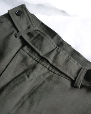 ROSEN-S Weekend Trousers in Olive Wool Sz 1