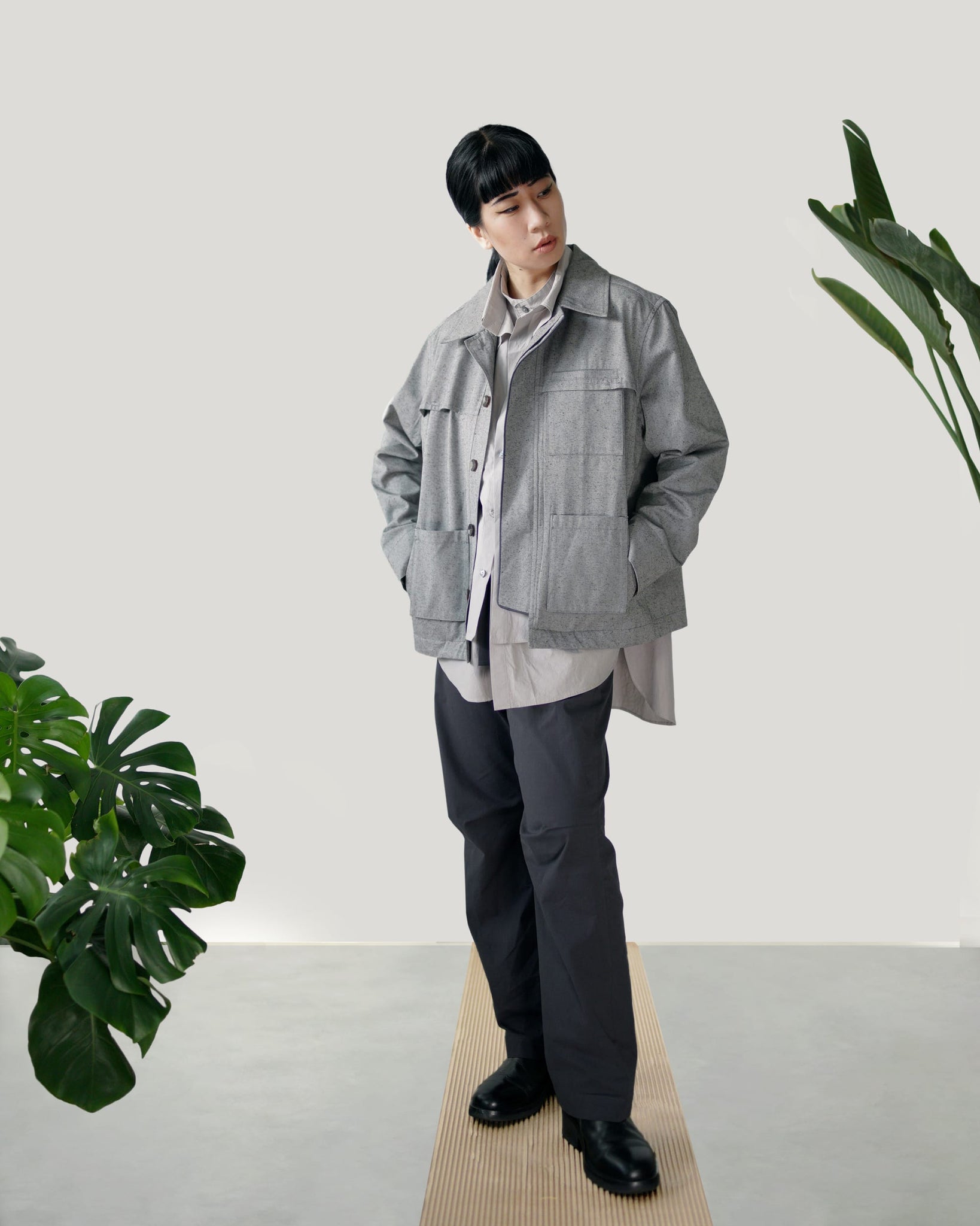 ROSEN Vasa Chore Coat in Silk Cotton Sz 1