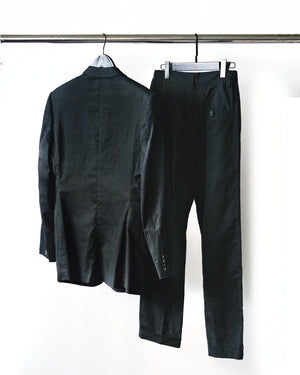 ROSEN-S Daily Suit in Black Linen Sz 1