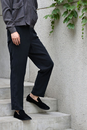 ROSEN-S Weekend Trousers in Sandwashed Silk Tencel Sz 2-3