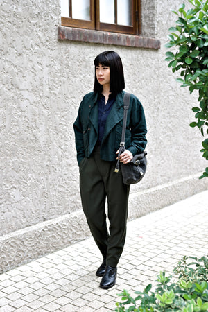 ROSEN-S Weekend Trousers in Olive Wool Sz 1