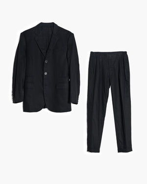 ROSEN-S Daily Suit in Black Linen Sz 1