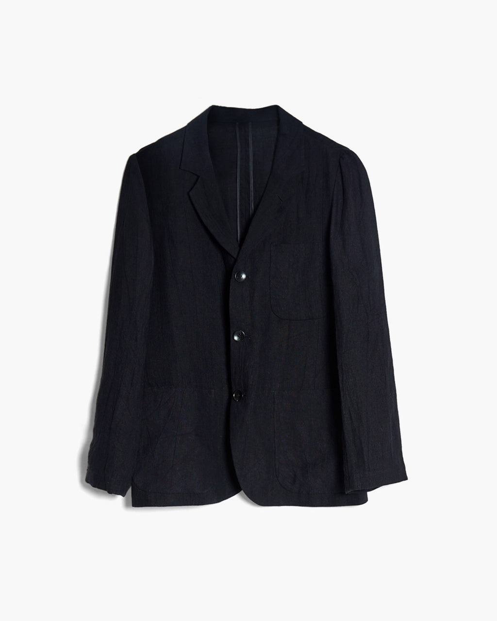 ROSEN Oscar Suit Jacket in Mud-Dyed Linen Sz 1